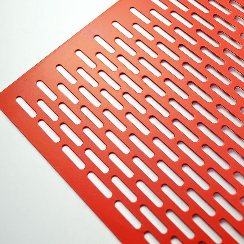 Perforated Metal red