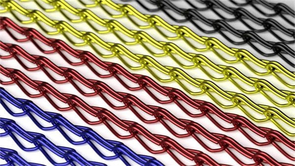 Aluminum Decorative Wire Mesh Screen Fabrics Ceiling Chain